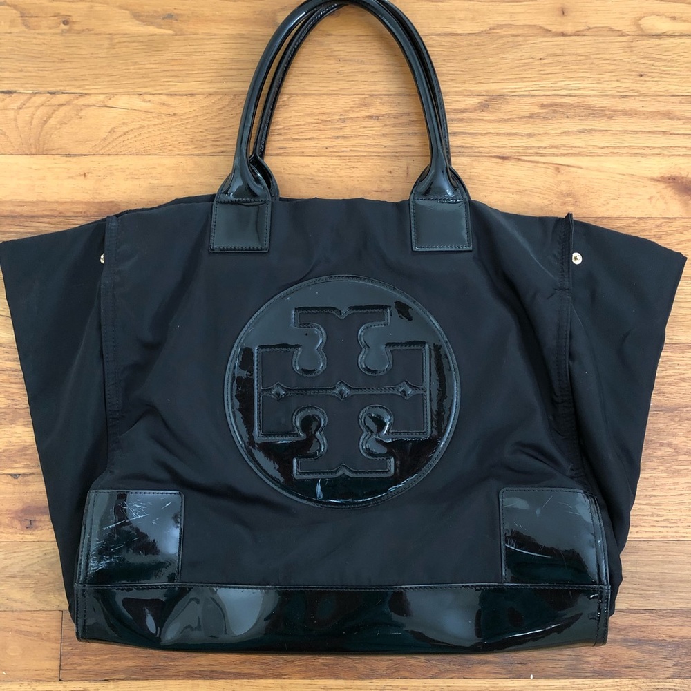 Black Tory Burch Ella Tote- used